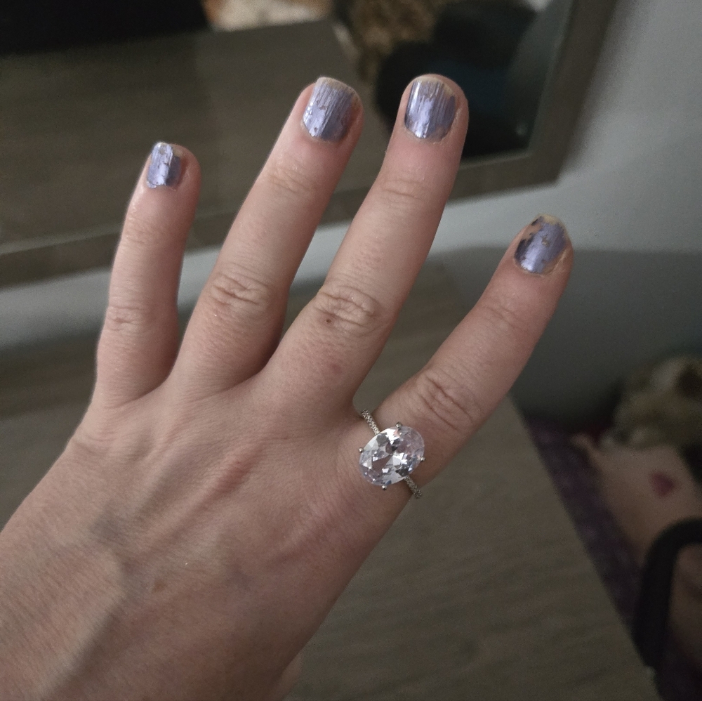 Rhinestone Ring Size 8/9